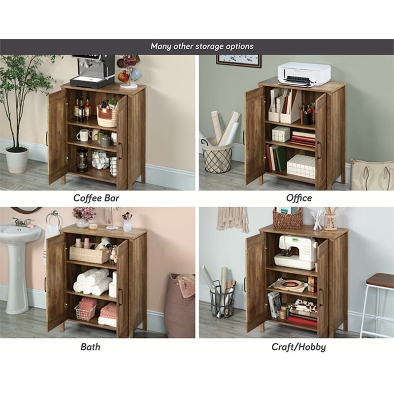 Sauder Miscellaneous Storage Engineered Wood Cabinet in Rural Pine