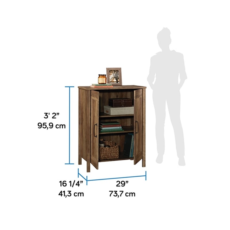 Sauder Miscellaneous Storage Engineered Wood Cabinet in Rural Pine