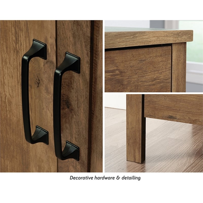 Sauder Miscellaneous Storage Engineered Wood Cabinet in Rural Pine