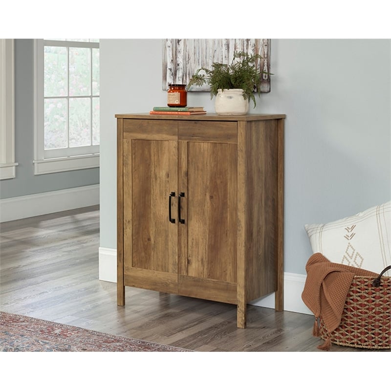 Sauder Miscellaneous Storage Engineered Wood Cabinet in Rural Pine