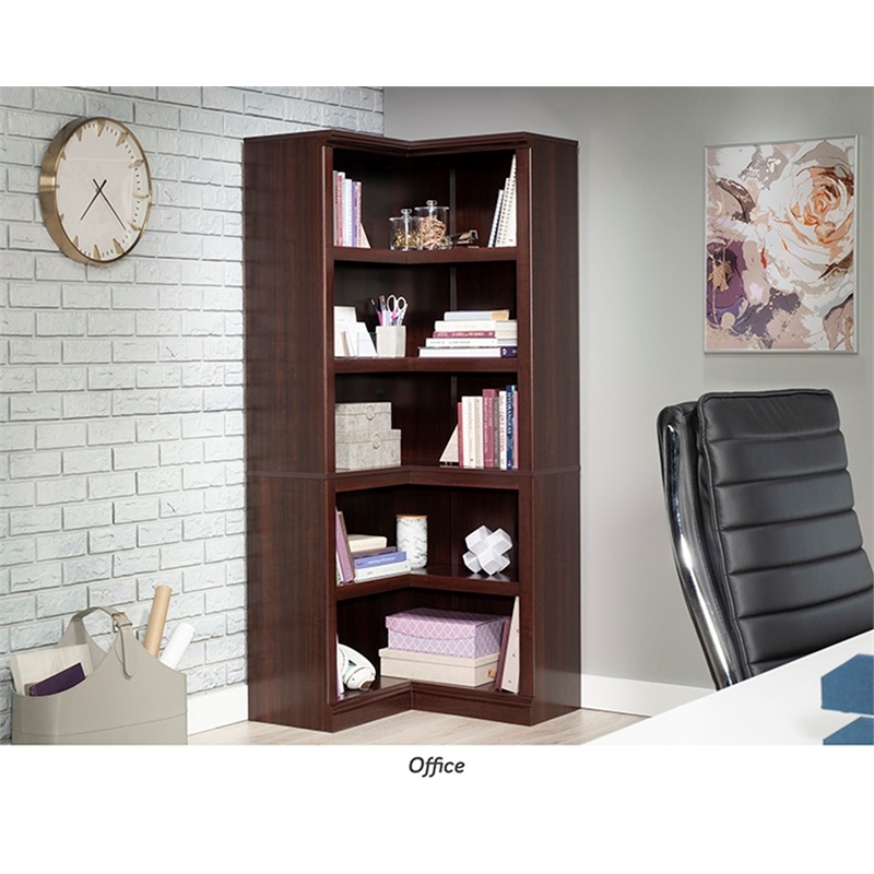Sauder Miscellaneous Storage Engineered Wood Bookcase Select Cherry