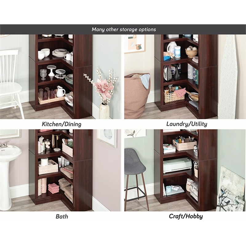 Sauder Miscellaneous Storage Engineered Wood Bookcase Select Cherry