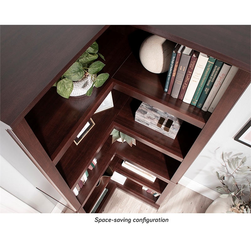 Sauder Miscellaneous Storage Engineered Wood Bookcase Select Cherry