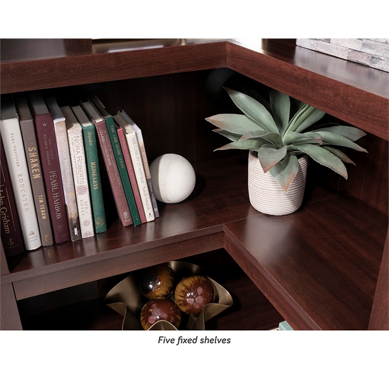 Sauder Miscellaneous Storage Engineered Wood Bookcase Select Cherry