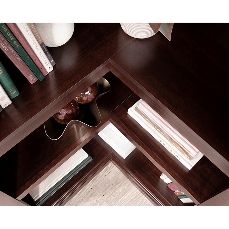 Sauder Miscellaneous Storage Engineered Wood Bookcase Select Cherry