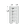 Sauder Miscellaneous Storage Engineered Wood Bookcase Select Cherry