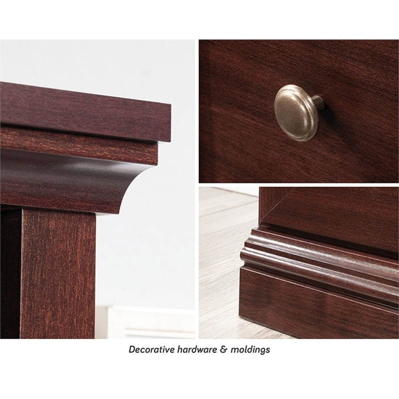 Sauder Miscellaneous Storage Engineered Wood Library in Select Cherry