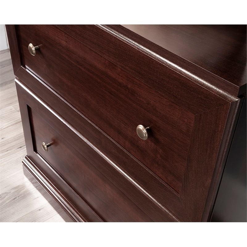 Sauder Miscellaneous Storage Engineered Wood Library in Select Cherry
