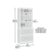 Sauder Miscellaneous Storage Engineered Wood Library in Select Cherry