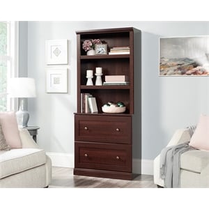 Sauder Miscellaneous Storage Engineered Wood Library in Select Cherry