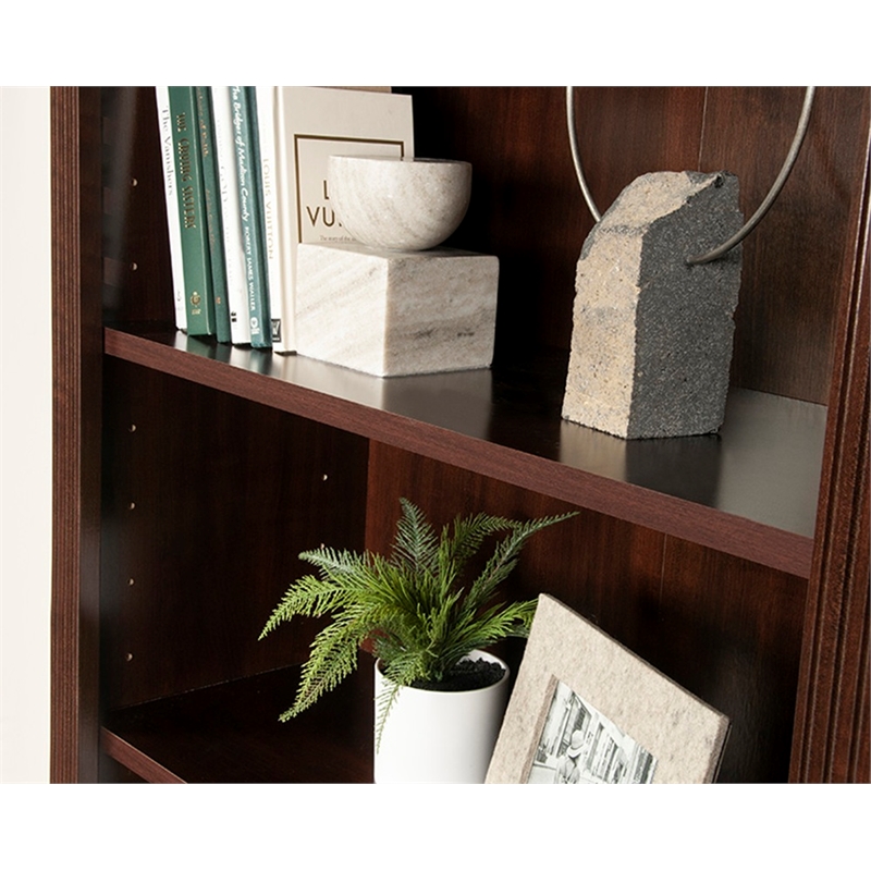 Sauder Miscellaneous Storage Engineered Wood Bookcase Select Cherry
