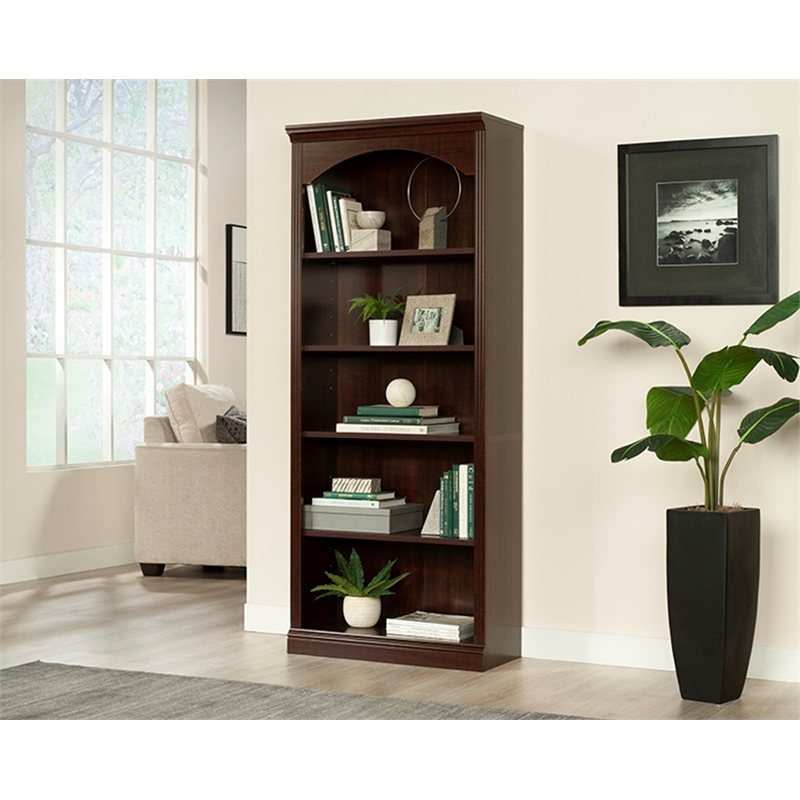 Sauder Miscellaneous Storage Engineered Wood Bookcase Select Cherry