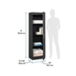 Sauder Miscellaneous Storage Engineered Wood Cabinet in Raven Oak