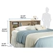 Sauder River Ranch Engineered Wood Headboard in Harvest Walnut