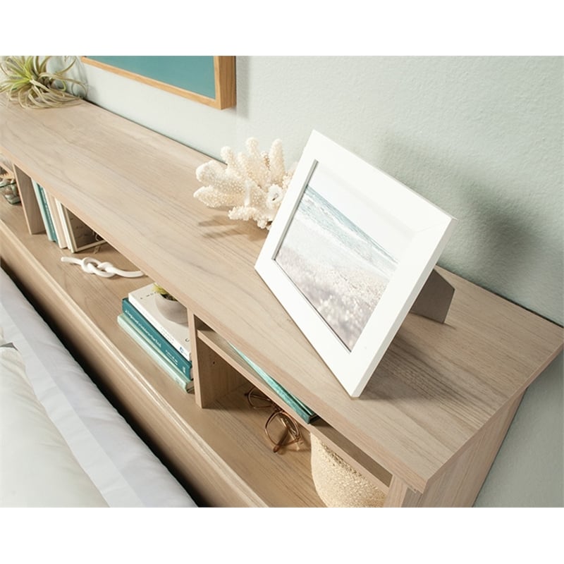 Sauder River Ranch Engineered Wood Headboard in Harvest Walnut