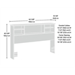 Sauder River Ranch Engineered Wood Headboard in Harvest Walnut
