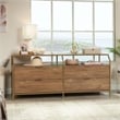 Sauder International Lux 4-Drawers Dresser Sindoori Mango