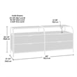 Sauder International Lux 4-Drawers Dresser Sindoori Mango
