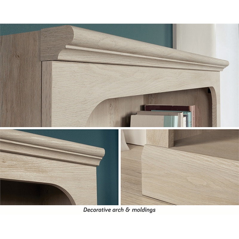 Sauder Miscellaneous Storage Engineered Wood Bookcase in Chalked Chestnut