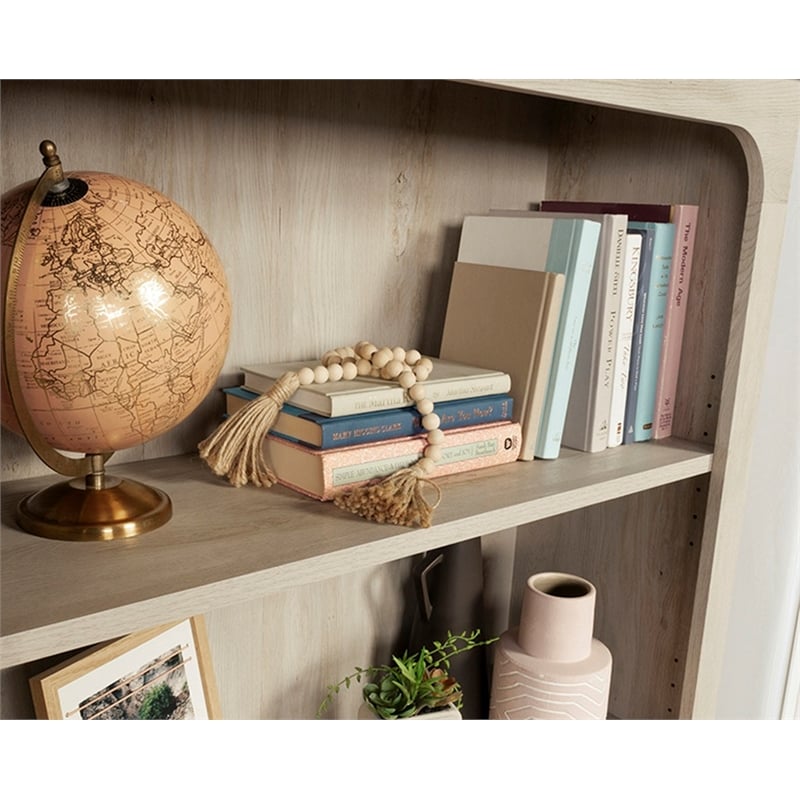 Sauder Miscellaneous Storage Engineered Wood Bookcase in Chalked Chestnut