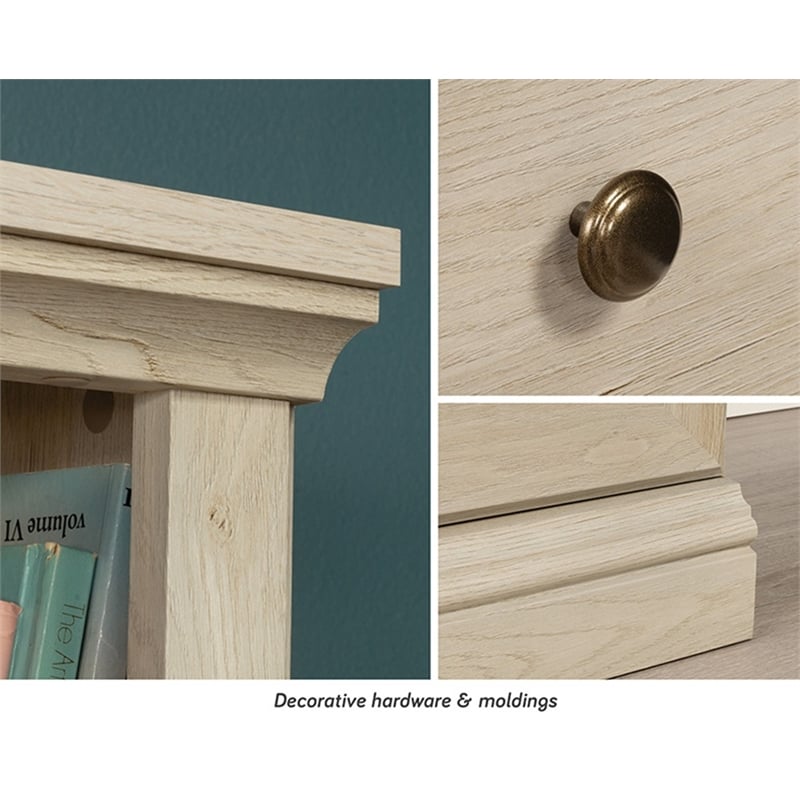 Sauder Miscellaneous Storage Engineered Wood Library in Chalked Chestnut