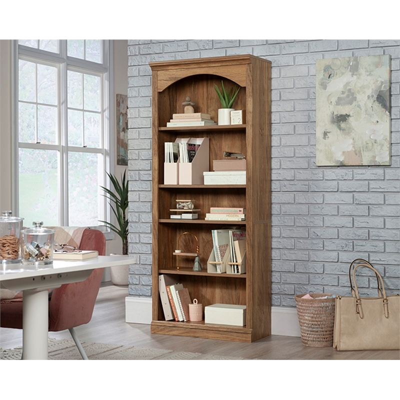 Sauder Miscellaneous Storage Engineered Wood Bookcase in Sindoori Mango