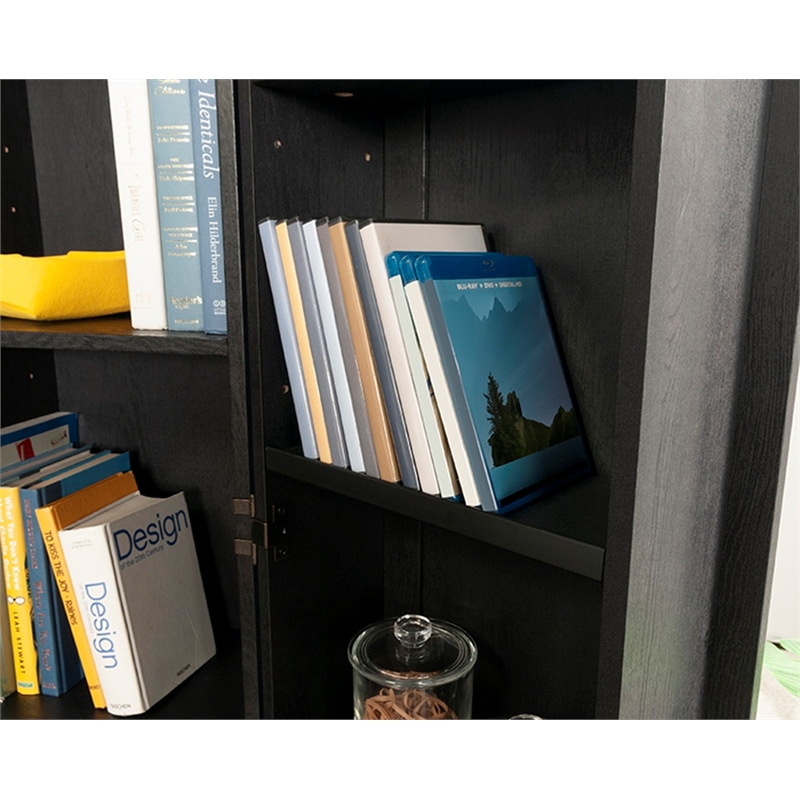 Sauder HomePlus Storage Engineered Wood Cabinet in Raven Oak