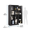 Sauder HomePlus Storage Engineered Wood Cabinet in Raven Oak