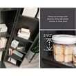 Sauder HomePlus Storage Engineered Wood Cabinet in Raven Oak