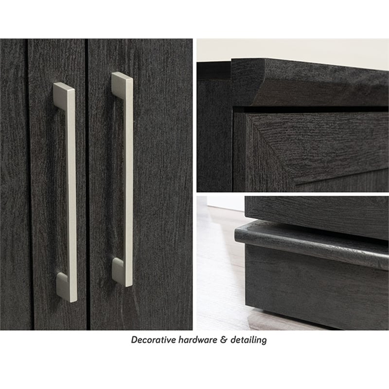 Sauder HomePlus Storage Engineered Wood Cabinet in Raven Oak