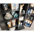 Sauder HomePlus Storage Engineered Wood Cabinet in Raven Oak