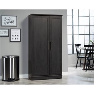 Sauder HomePlus Storage Engineered Wood Cabinet in Raven Oak
