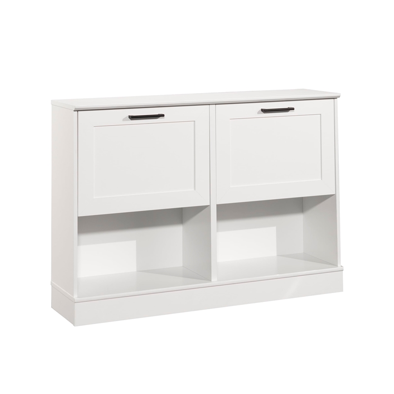 Sauder HomePlus Storage Shoe Cabinet White Finish