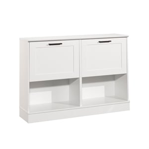 Sauder HomePlus Storage Shoe Cabinet White Finish