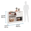 Sauder HomePlus Storage Shoe Cabinet White Finish