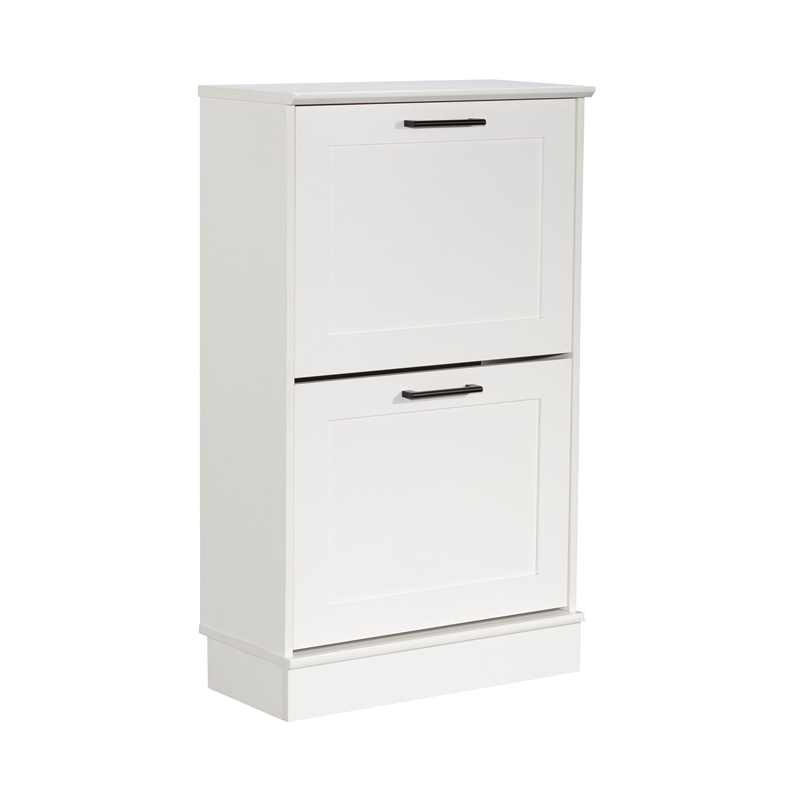 Sauder HomePlus Storage Shoe Cabinet White finish