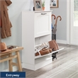Sauder HomePlus Storage Shoe Cabinet White finish