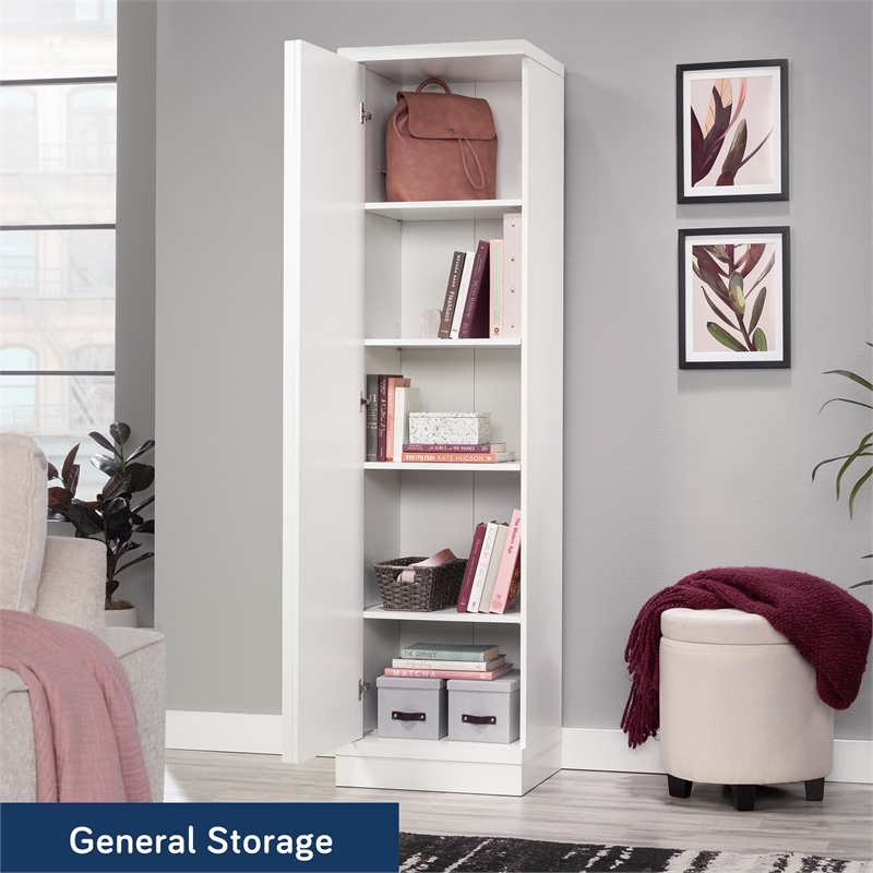 Sauder Merton Hall Storage Cabinet White finish