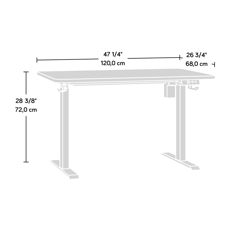 Sauder Miscellaneous Office Commercial Office Desk Black finish