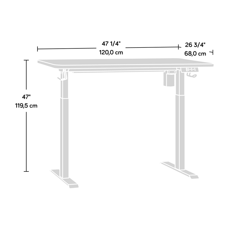 Sauder Miscellaneous Office Commercial Office Desk Black finish