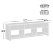 Sauder River Ranch Credenza For TVs up to 75