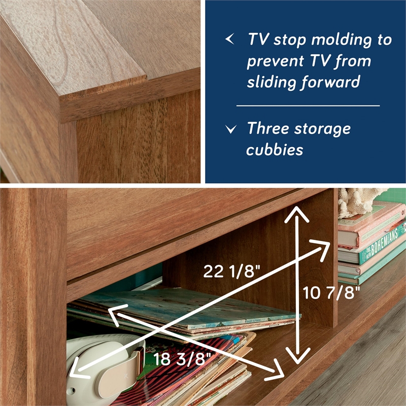 Sauder River Ranch Credenza For TVs up to 75