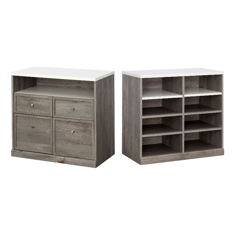 Sauder Craft Pro Series Storage Bundle Mystic Oak Finish