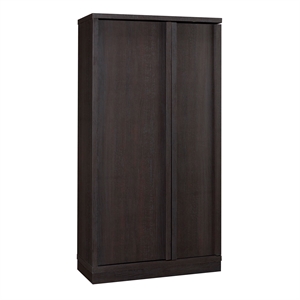 Sauder Merton Hall Storage Cabinet Dakota Oak Finish