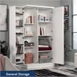 Sauder Merton Hall Storage Cabinet White Finish