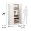 Sauder Merton Hall Storage Cabinet White Finish