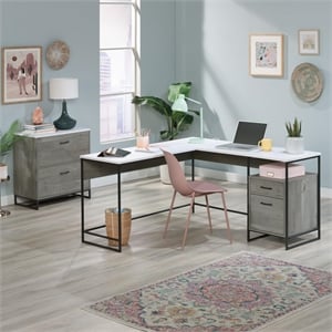 Sauder Tremont Row Office Bundle Mystic Oak Finish