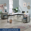 Sauder Tremont Row Office Bundle Mystic Oak Finish