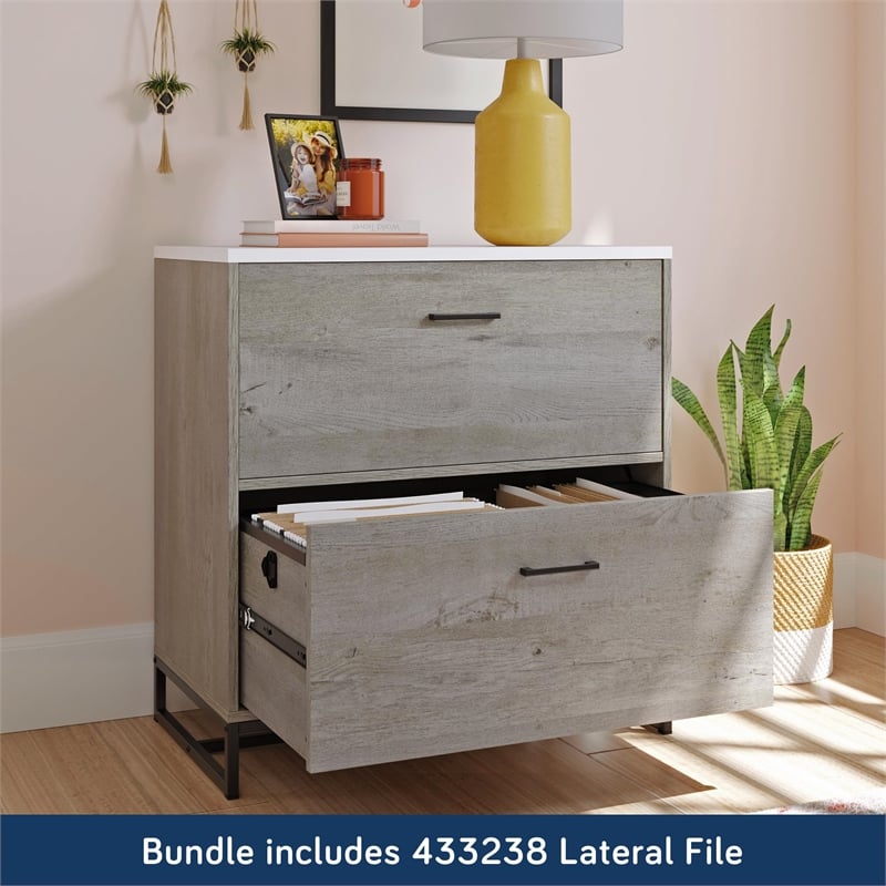 Sauder Tremont Row Office Bundle Mystic Oak Finish
