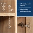 Sauder Newberry Lane Storage Organizer Khaki Pine Finish